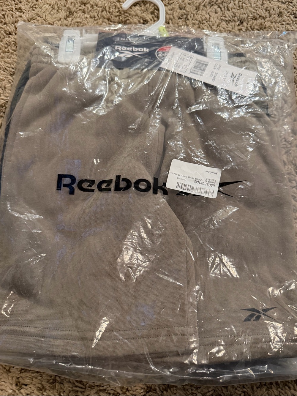 Reebok boys 2 pack fleece shorts 4T black new with tags